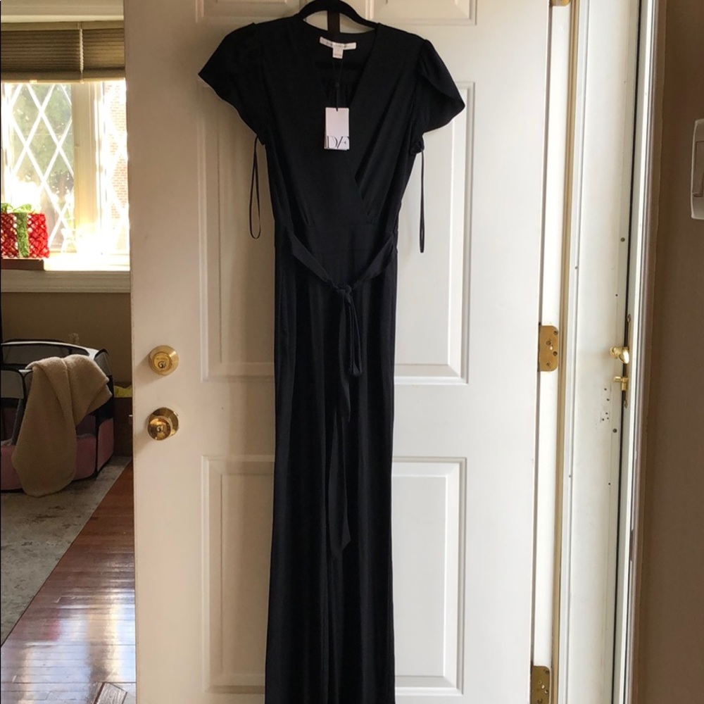 NWT Diane von Furstenberg black jumpsuit